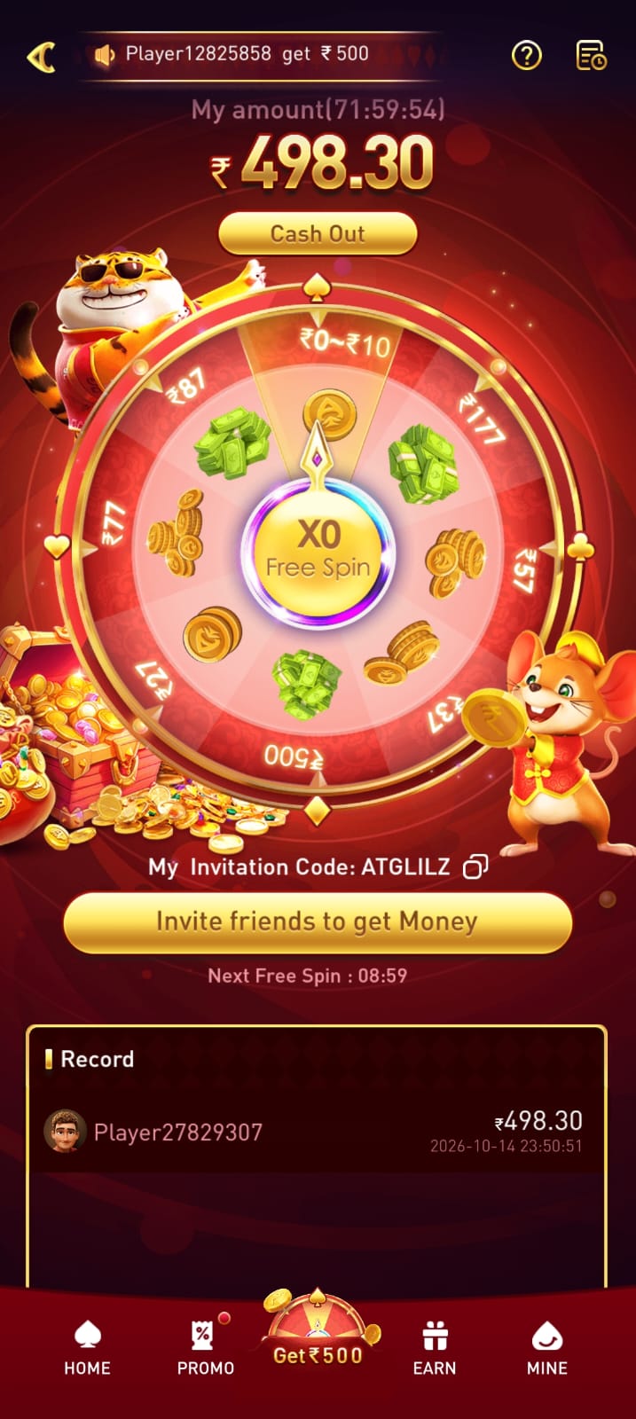 777.VIP lucky spin wheel screen with colorful reward segments